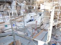 Restaurierungsarbeiten am Trevi-Brunnen