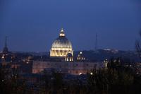 Blick vom Piazza Guiseppe Garibaldi zum Petersdom