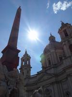 Blick auf die Sant' Agnese in Agone am Piazza Navona