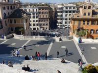 Spanische Treppe Blick auf den Piazza Spangna
