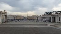 Blick vom Petersdom auf den Petersplatz