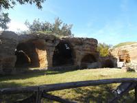 alte Stadtmauer mit byzantinischen Gräbern, Agrigent