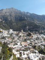 Blick auf Positano, Amalfiküste