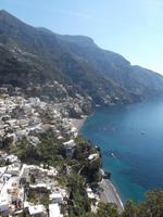 Blick auf Positano, Amalfiküste