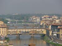 Florenz Ponte Vecchio mit Fluss Arno 