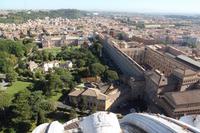 Blick von der Kuppel der Kirche S. Petro