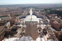 Blick von der Kuppel der Kirche S. Pietro