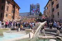 An der Spanischen Treppe