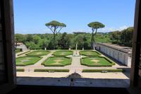 Blick in den Garten der Villa Medici