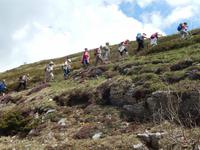 Aufstieg zur anschließender Pause