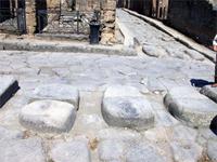 Zebrastreifen in Pompeji