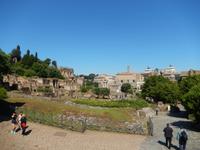 Das Forum Romanum befindet sich direkt zwischen Palatin, Kapitol und Esquilin