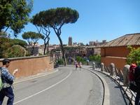 Bei den sommerlichen Temperaturen war der Aufstieg auf den Kapitol gar nicht so einfach