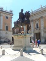 Die Reiterstatue des Marcus Aurelius ist die einzige bis heute erhaltene bronzene Reiterstatue der römischen Antike
