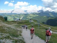 Abstieg nach Corvara