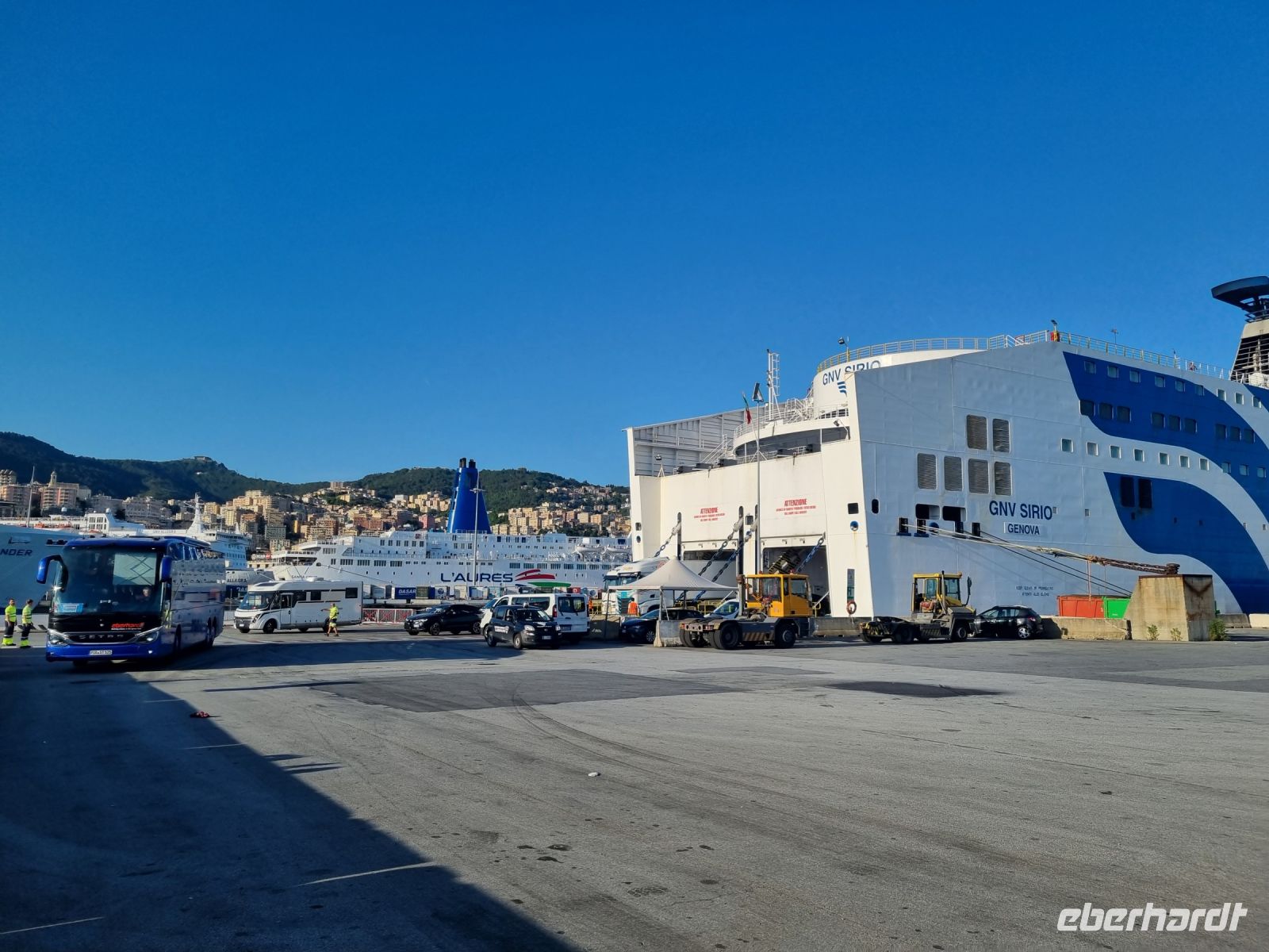 Ankunft in Genua...
