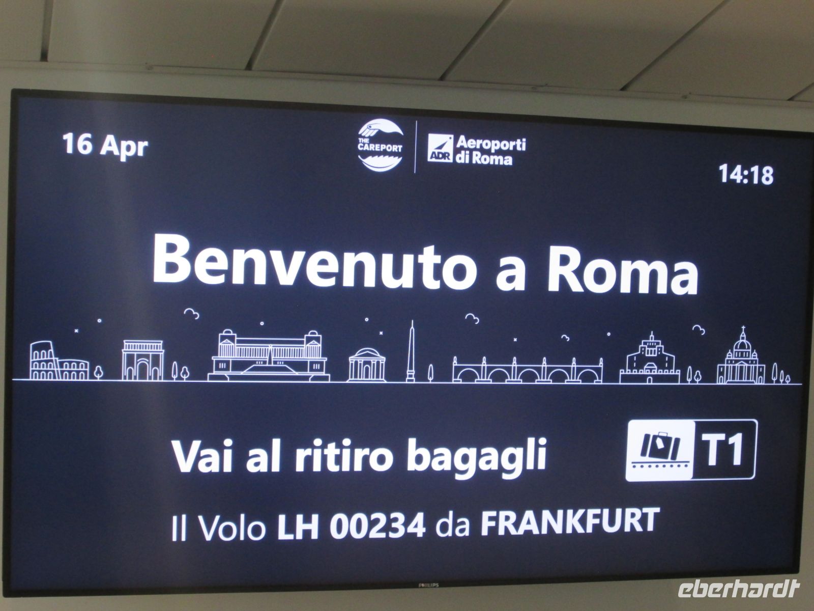 Ankunft in Rom