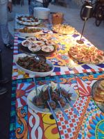 Antipasti Büffet - Villa Ginevra - Sizilien 
