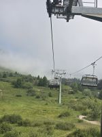 Auffahrt mit der Seilbahn am Passo Tonale