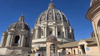 Auffahrt zur Kuppel des Petersdom