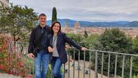 Bardini-Garten - Guide Angela und Begleiter Patrick