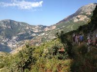 Blick auf Positano