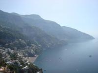 Blick auf Positano