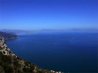 Blick auf den Golf von Salerno