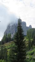 Blick auf den Langkofel in St. Christina