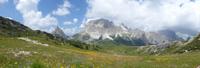 Blick auf großen und kleinen Lagazuoi