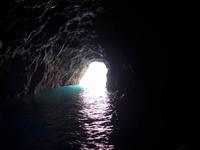 Blick aus der Blauen Grotte bei Palinuro