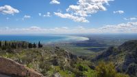 Blick vom Kloster Pulsano zum Golf von Manfredonia