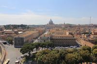 Blick von der Engelsburg auf den Petersdom