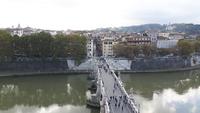 Blick von der Engelsburg zur Engelsbrücke
