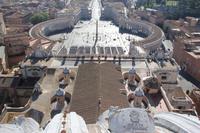 Blick von der Kuppel der Kirche S. Pietro