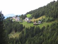 Blick zur Skihütte