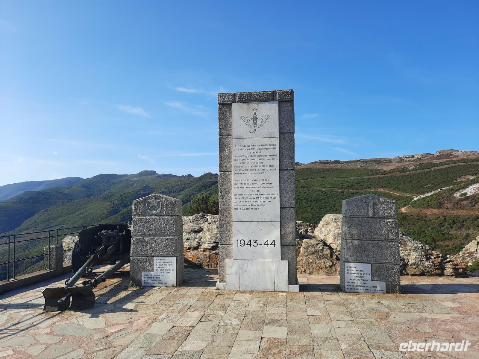 Col de Teghime - Denkmal der Schlacht am Col de Teghime 1943