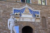 Der David vor dem Palazzo Vecchio