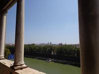 Der Tiber in Rom mit Blick auf das antike Stadtzentrum