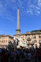 Der Vierströmebrunnen auf der Piazza Navona