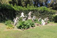 Die sterbenden Kinder der Niobe im Park der Villa Medici 