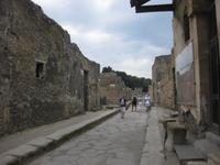 Eine Straße in Pompeji