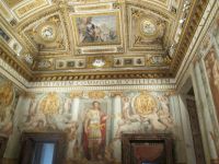 Engelsburg: Saal Paul III. mit dem Fresko Hadrians