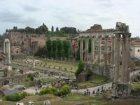 Forum Romanum mit Säulen des Saturn-Tempels