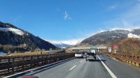 Heimfahrt auf der Autobahn in Südtirol