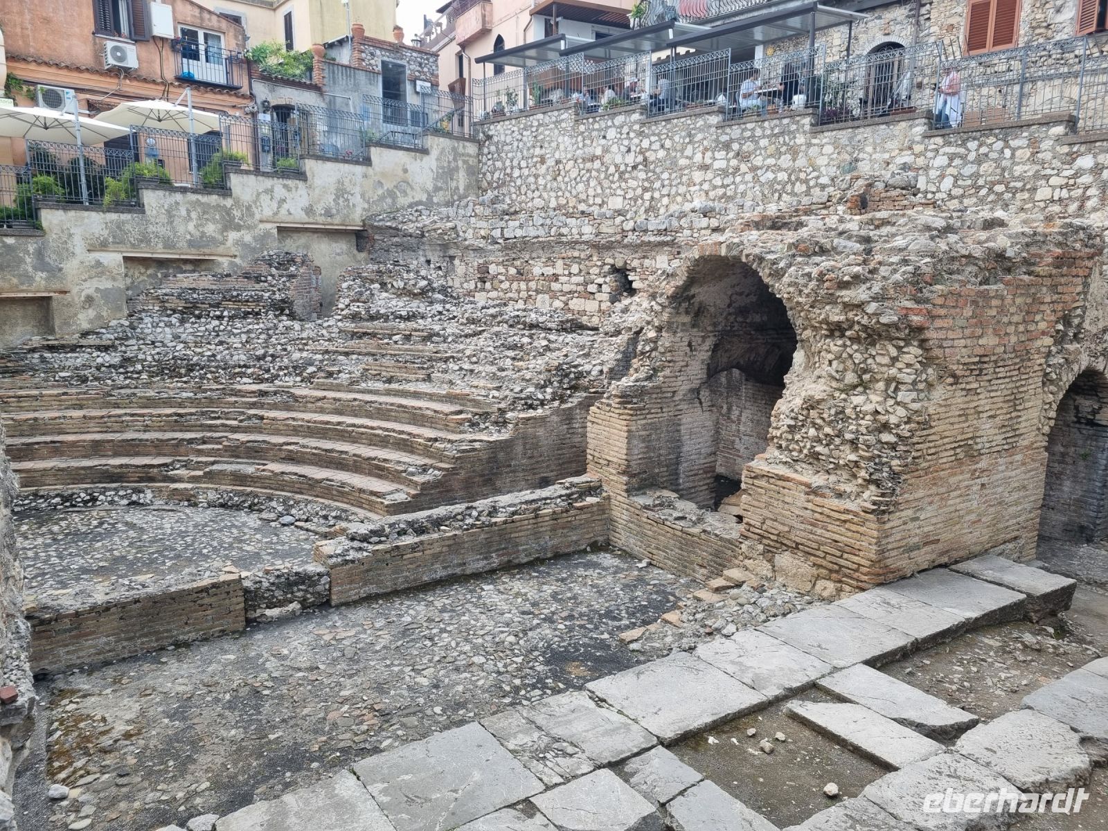 Insel Sizilien - Kleines Antikes Theater in Taormina (