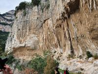 Italien, Amalfiküste, Götterweg, Abstieg nach Positano, Höhlenabbruch
