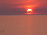 Italien, Cilento, Sonnenuntergang in Santa Maria di Castellabate