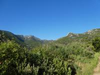 Italien, Elba, Wanderung Monte Capanne, Blick zurück