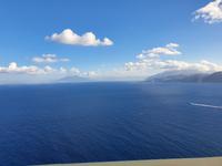 Italien, Insel Capri, Blick zum Vesuv und der sorrentinischen Halbinsel